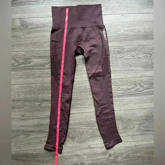 Gymshark Purple Energy Workout Active Yoga Leggings Cut Out High Waist Womens XS - Picture 7 of 10